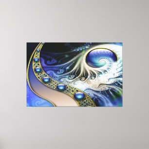 Abstract fractal fantasy canvas print