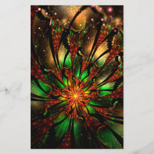 Abstract fractal flower design.