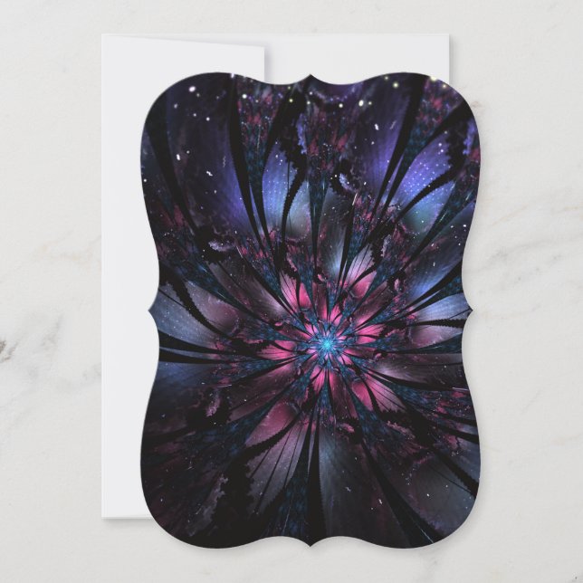 Abstract fractal flower design. (Front)