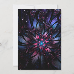 Abstract fractal flower design. announcement