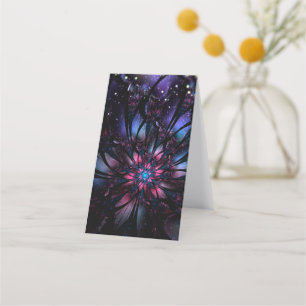 Abstract fractal flower design. appointment card