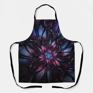 Abstract fractal flower design. apron