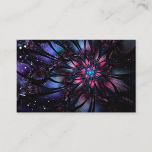 Abstract fractal flower design.  business card
