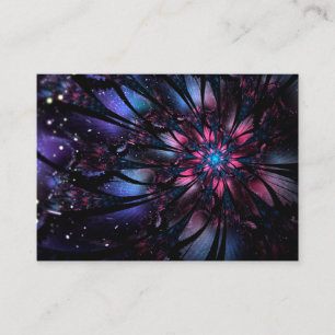 Abstract fractal flower design.  calling card