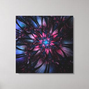 Abstract fractal flower design.   canvas print