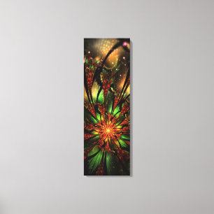Abstract fractal flower design. canvas print