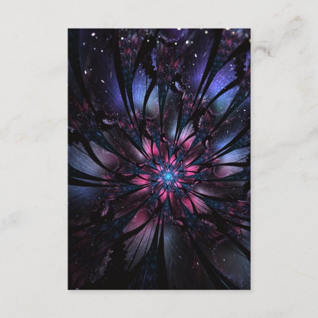 Abstract fractal flower design. enclosure card (Front)