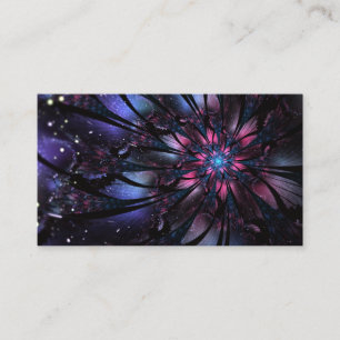 Abstract fractal flower design. enclosure card