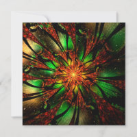 Abstract fractal flower design. 