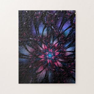 Abstract fractal flower design. jigsaw puzzle