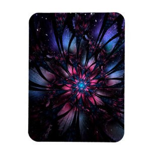 Abstract fractal flower design. magnet