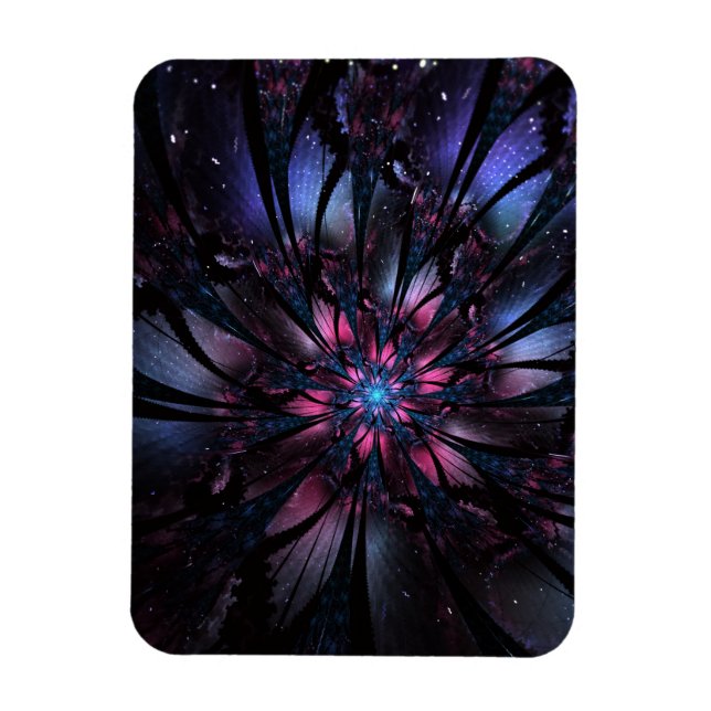 Abstract fractal flower design.  magnet (Vertical)