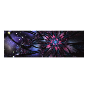 Abstract fractal flower design.  photo print