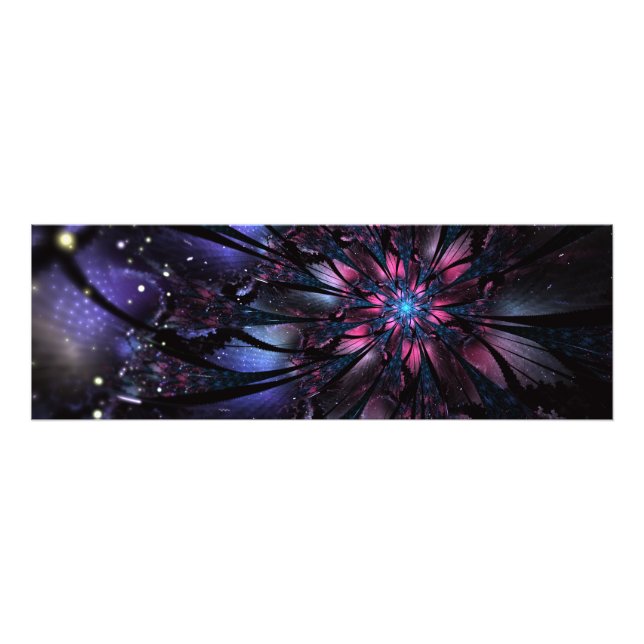 Abstract fractal flower design.  photo print (Front)