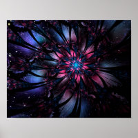Abstract fractal flower design.