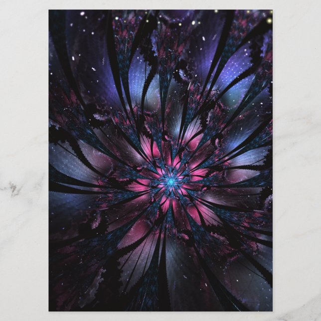Abstract fractal flower design. programme (Front)