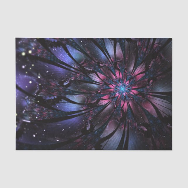 Abstract fractal flower design.  tissue paper (Front)