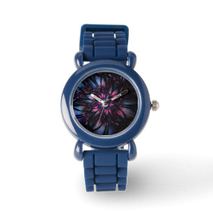 Abstract fractal flower design. watch