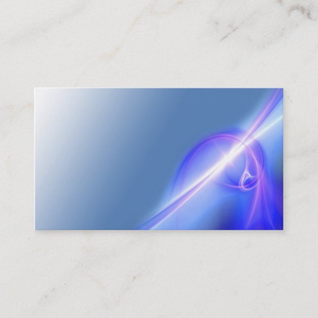 Abstract Fractal Glow business card (Front)