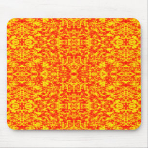 Abstract Fractal In Red And Orange Mouse Pad