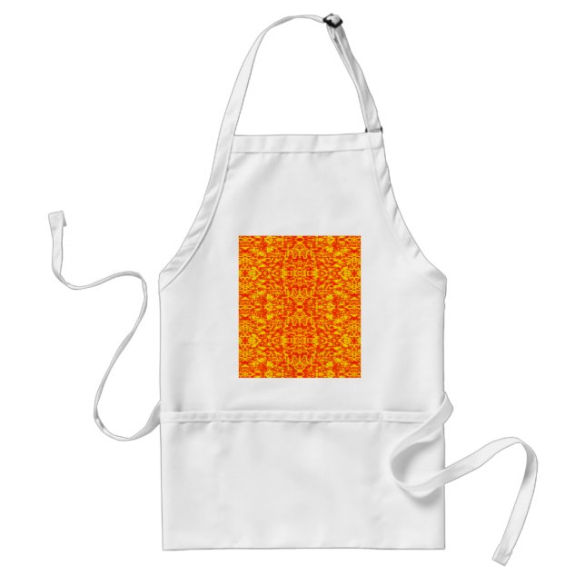 Abstract Fractal In Red And Orange Standard Apron (Front)