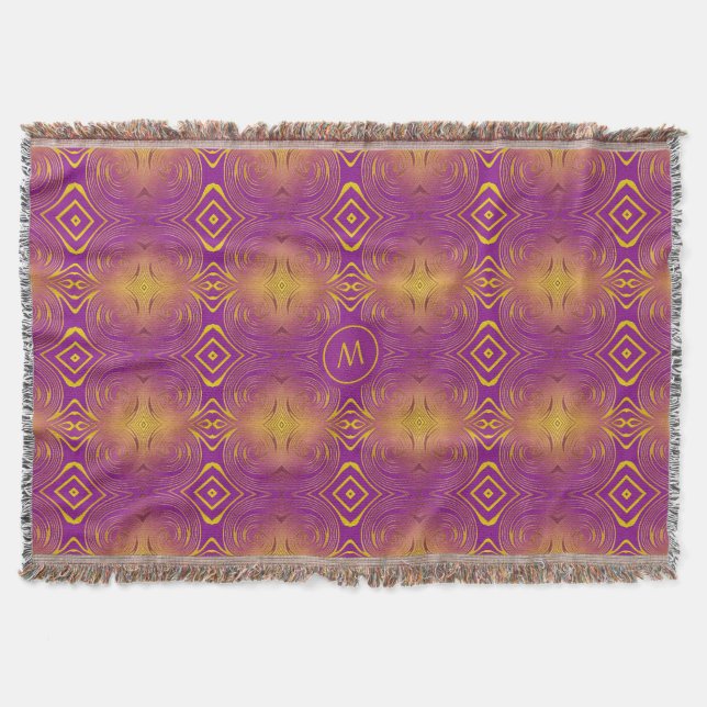 Abstract  Fractal  modern pattern     Fleece Blank Throw Blanket (Front)