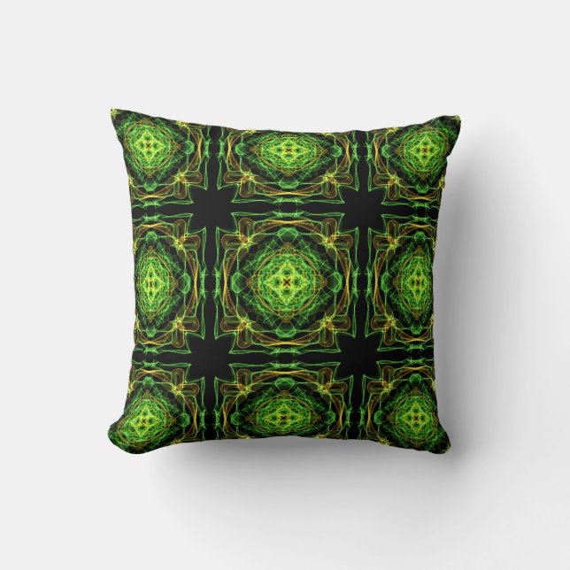 abstract fractal pattern cushion (Front)
