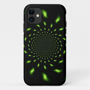 Abstract fractal pattern light green Case-Mate iPhone case