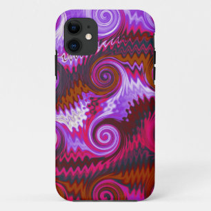 Abstract fractal pattern swirl wave Case-Mate iPhone case