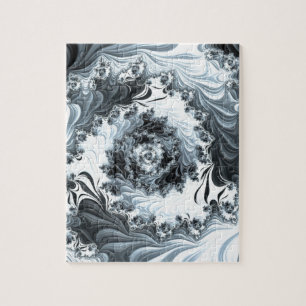 Abstract fractal patterns and shapes. Fractal Art Jigsaw Puzzle