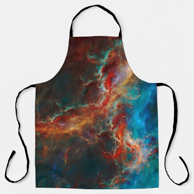 Abstract fractal patterns and shapes. Infinite uni Apron (Front)