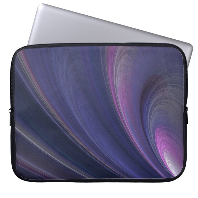 Abstract Fractal Rainbow Laptop Computer Sleeve (Front)
