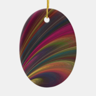 Abstract Fractal Rainbow Ornament