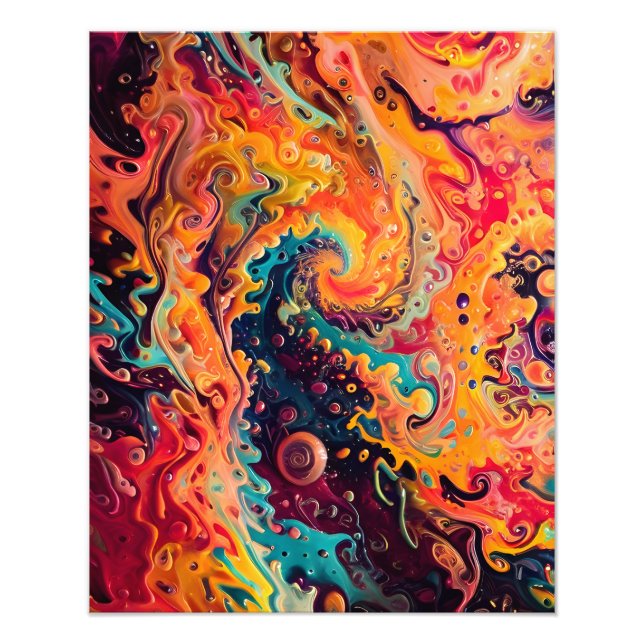 Abstract fractal texture photo print (Front)