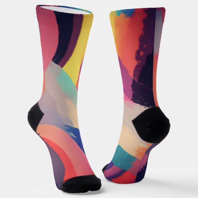Abstract fractal texture socks (Angled)