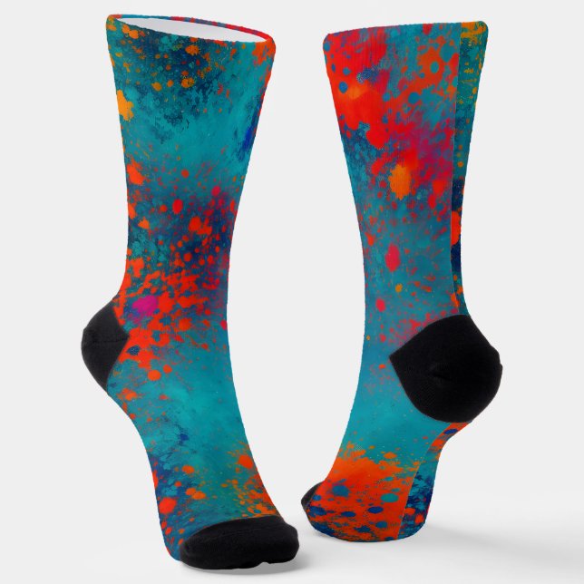 Abstract fractal texture socks (Angled)