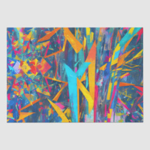 Abstract fractal texture tissue paper