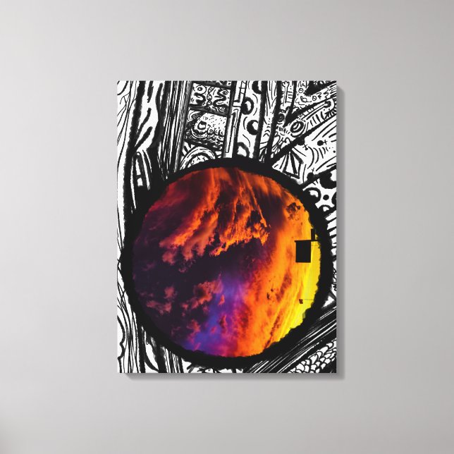Abstract Frame Art Photography ( Magic Sky ) Canvas Print (Front)