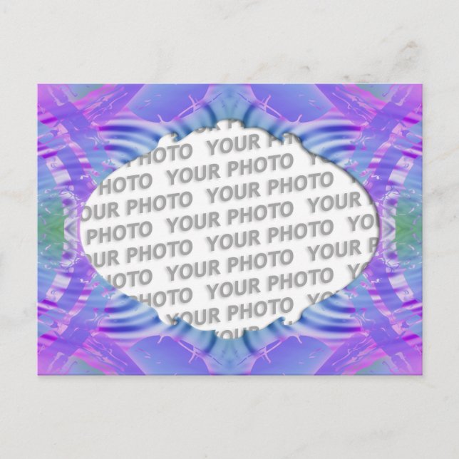 Abstract frame ARTs 2 + your photo Postcard (Front)