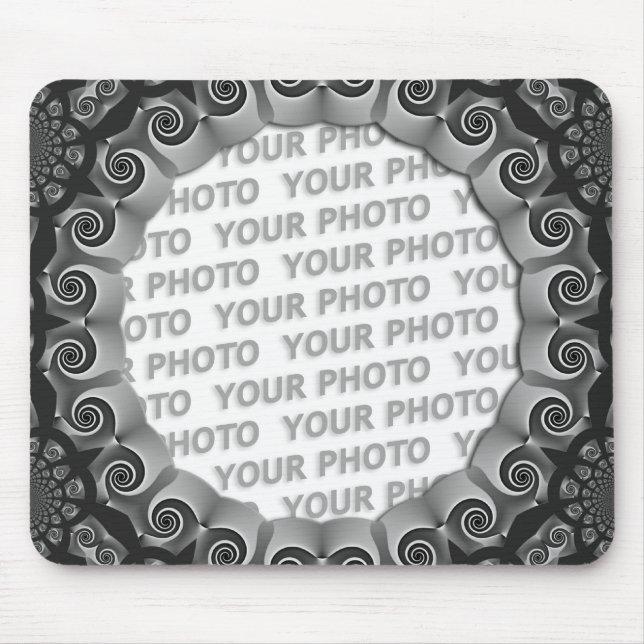 Abstract frame ARTs GEO 1 + your photo Mouse Pad (Front)