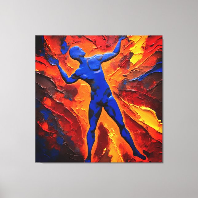 Abstract Frame in Canvas The Constructor of Atoms (Front)