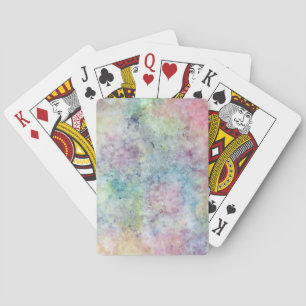abstract free hand drawing from watercolor playing cards