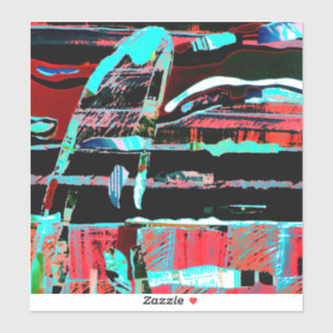 Abstract Freedom – Large 8" x 8" Custom-Cut Vinyl 