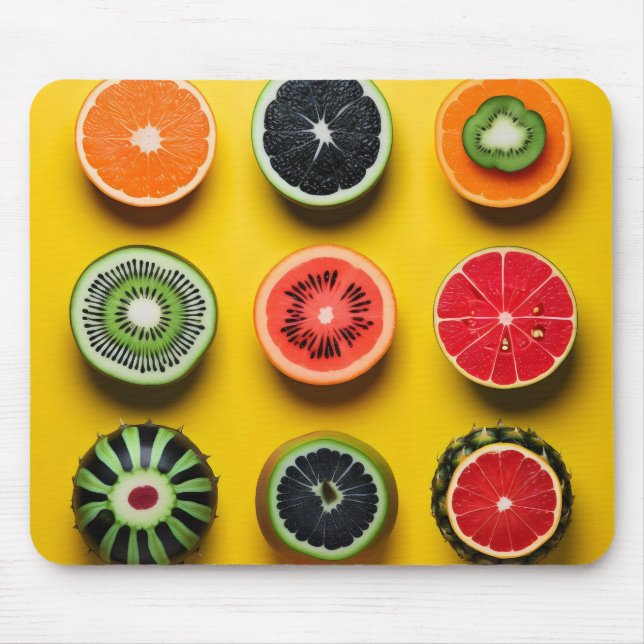 Abstract Fruit Colours Mouse Pad (Front)