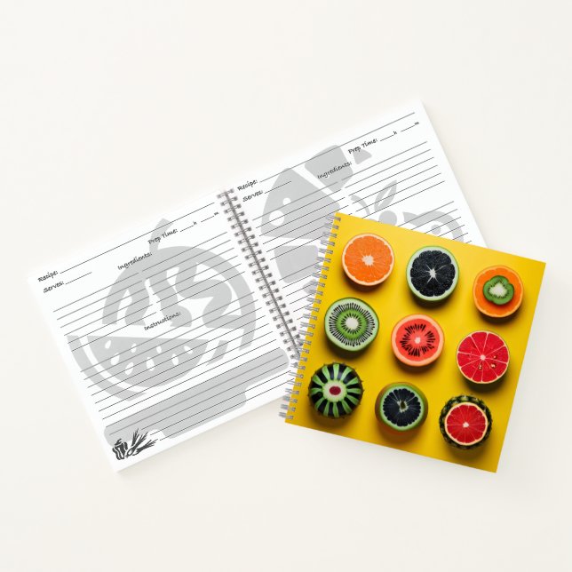 Abstract Fruit Colours Notebook (Inside)