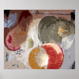 Abstract Fruit Poster