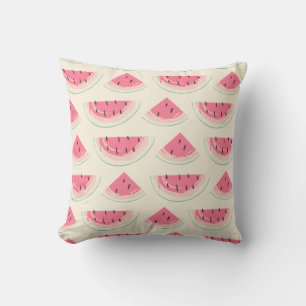 Abstract fruit seamless pattern. Creative colorful Cushion