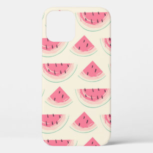 Abstract fruit seamless pattern. Creative colourfu iPhone 12 Case