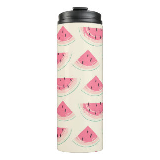 Abstract fruit seamless pattern. Creative colourfu Thermal Tumbler