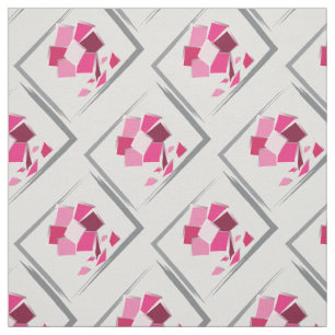 Abstract fuchsia flower fabric